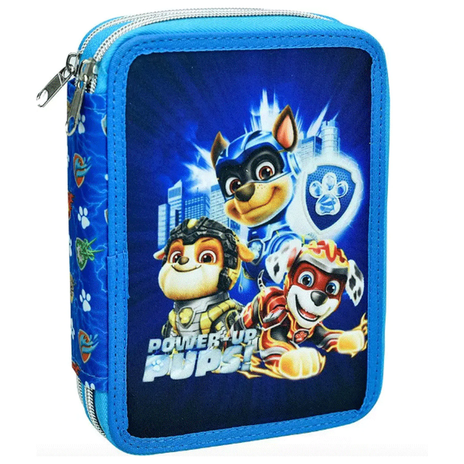 PAW Patrol Power Up gefülltes zweistöckiges Federmäppchen Produktfoto