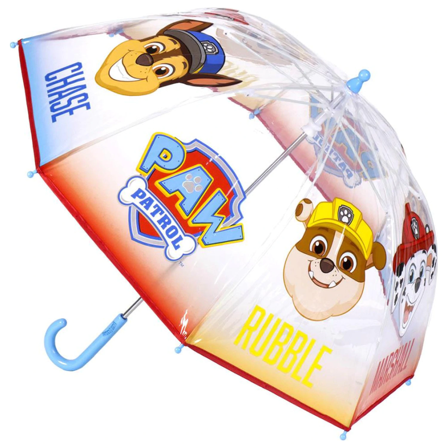 Paw Patrol Regenschirm Regenschutz für Kinder klarer Regenschirm Ø71 cm Produktfoto