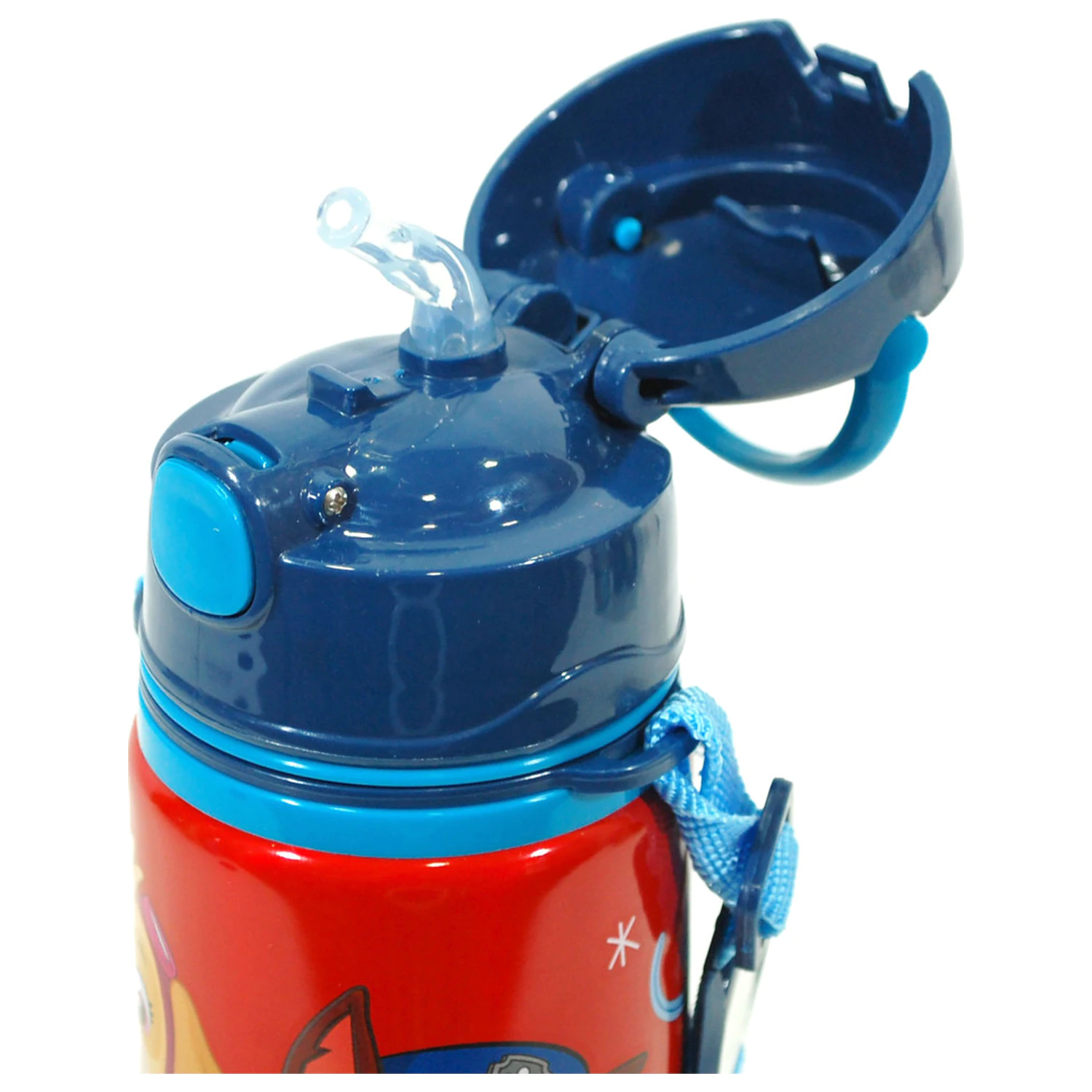 Paw Patrol Rote Aluminium-Trinkflasche mit Haken 600 ml Produktfoto
