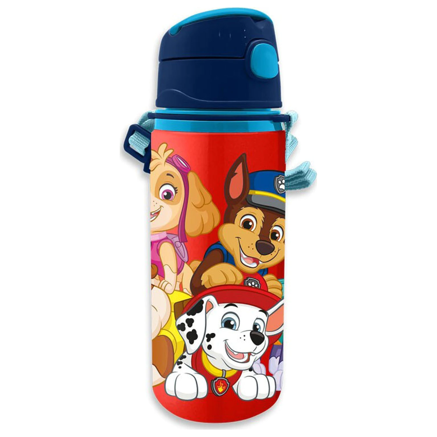 Paw Patrol Rote Aluminium-Trinkflasche mit Haken 600 ml Produktfoto