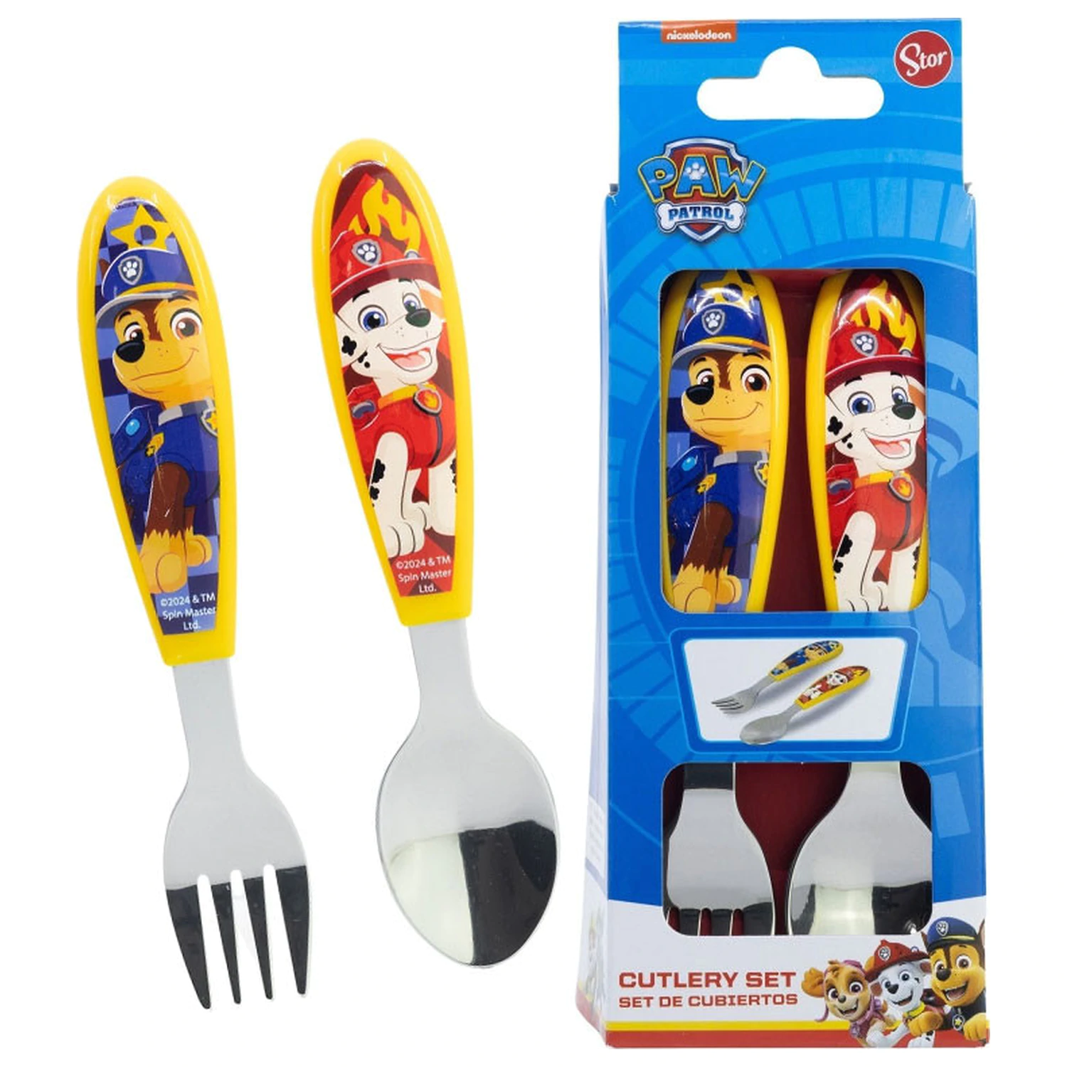 PAW Patrol Rescue Pups Metal Ergo Besteck-Set - 2-teilig Produktfoto