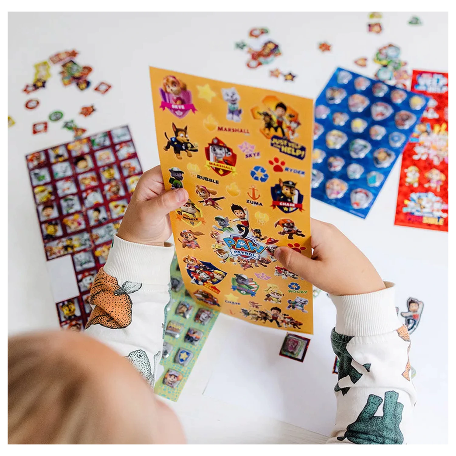 Paw Patrol Rescue Repeat Super Aufkleber-Set mit Spielzeug Produktfoto
