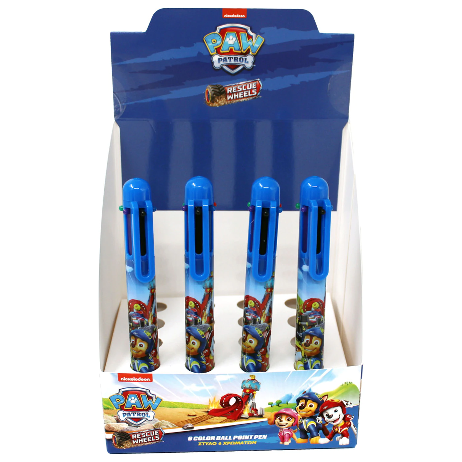 PAW Patrol Rescue Wheels 6 Farben Stift Produktfoto