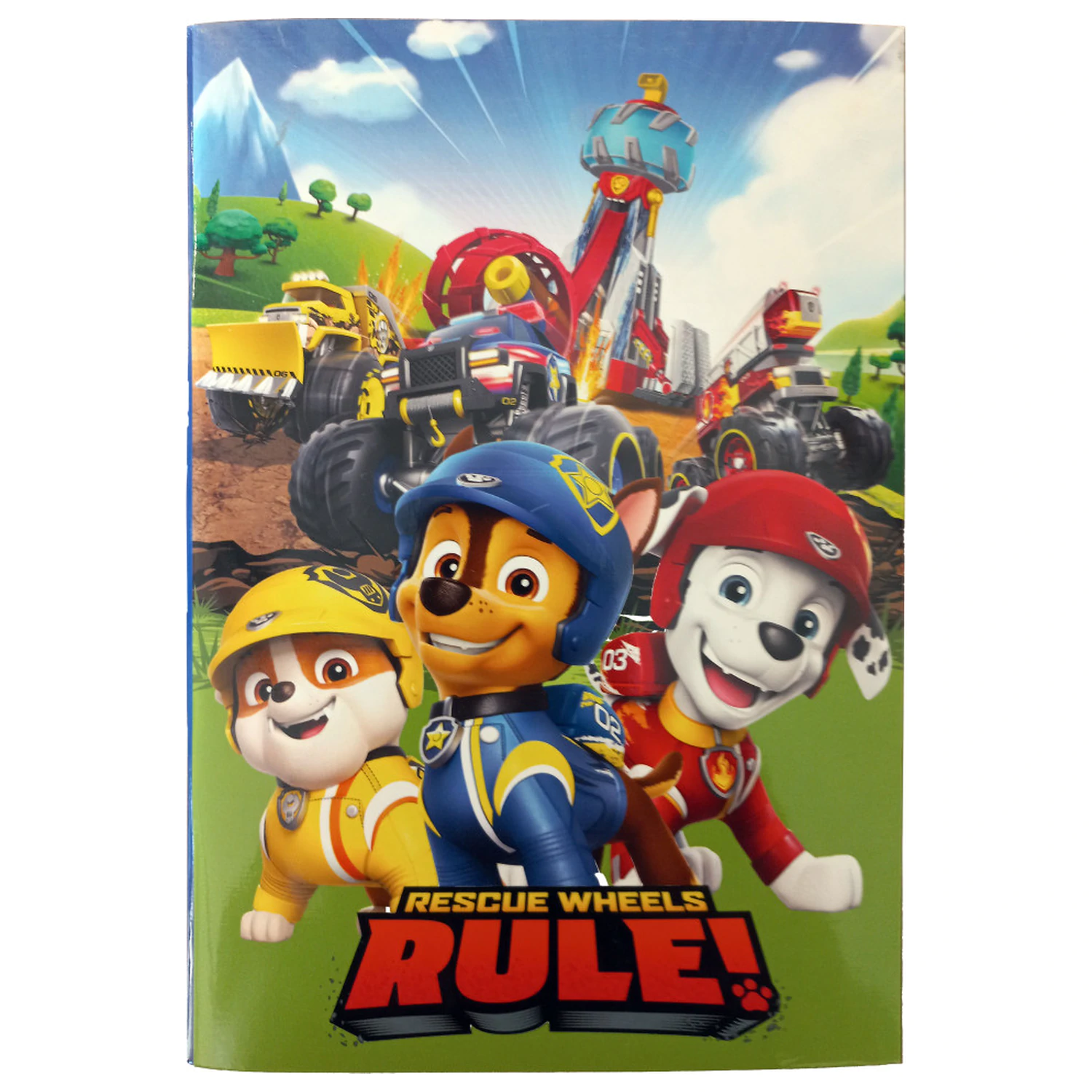 Paw Patrol Rescue Wheels B/5 liniertes Notizbuch 40 Blatt Produktfoto