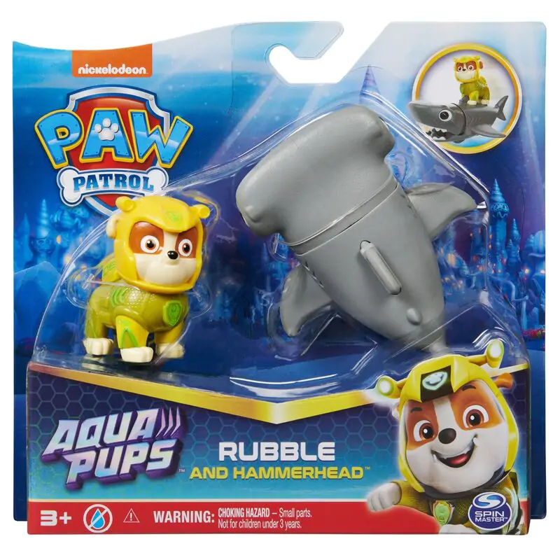 Paw Patrol Rubble Aqua Pups Figur termékfotó