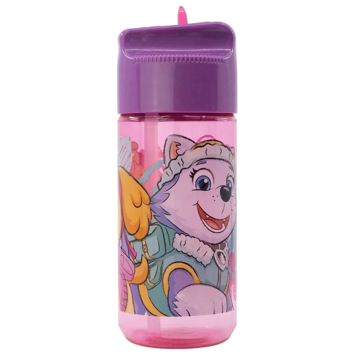 PAW Patrol Sketch Hydro Kunststoff Trinkflasche mit Strohhalm 430 ml Produktfoto