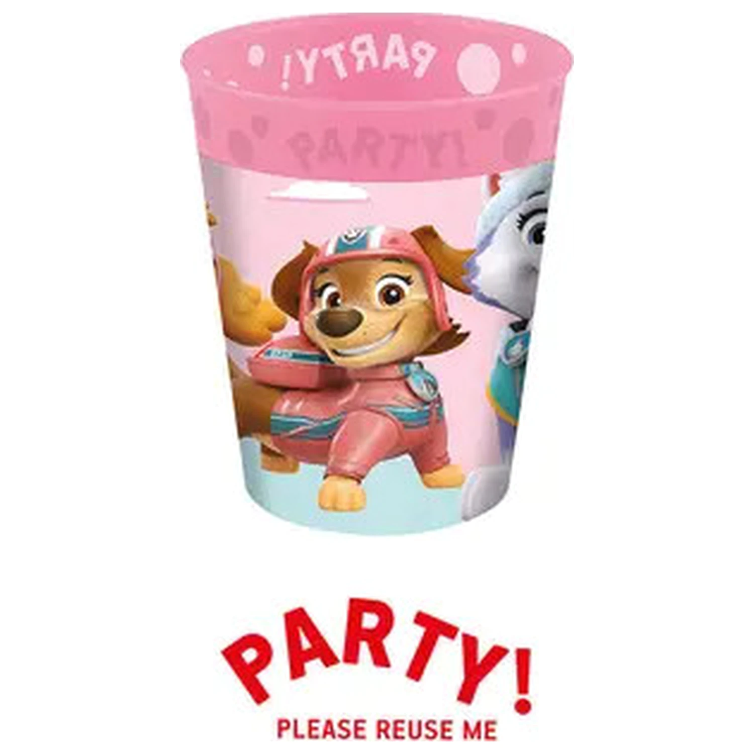 Paw Patrol Skye und Everest micro premium Kunststoff Becher 250 ml Produktfoto