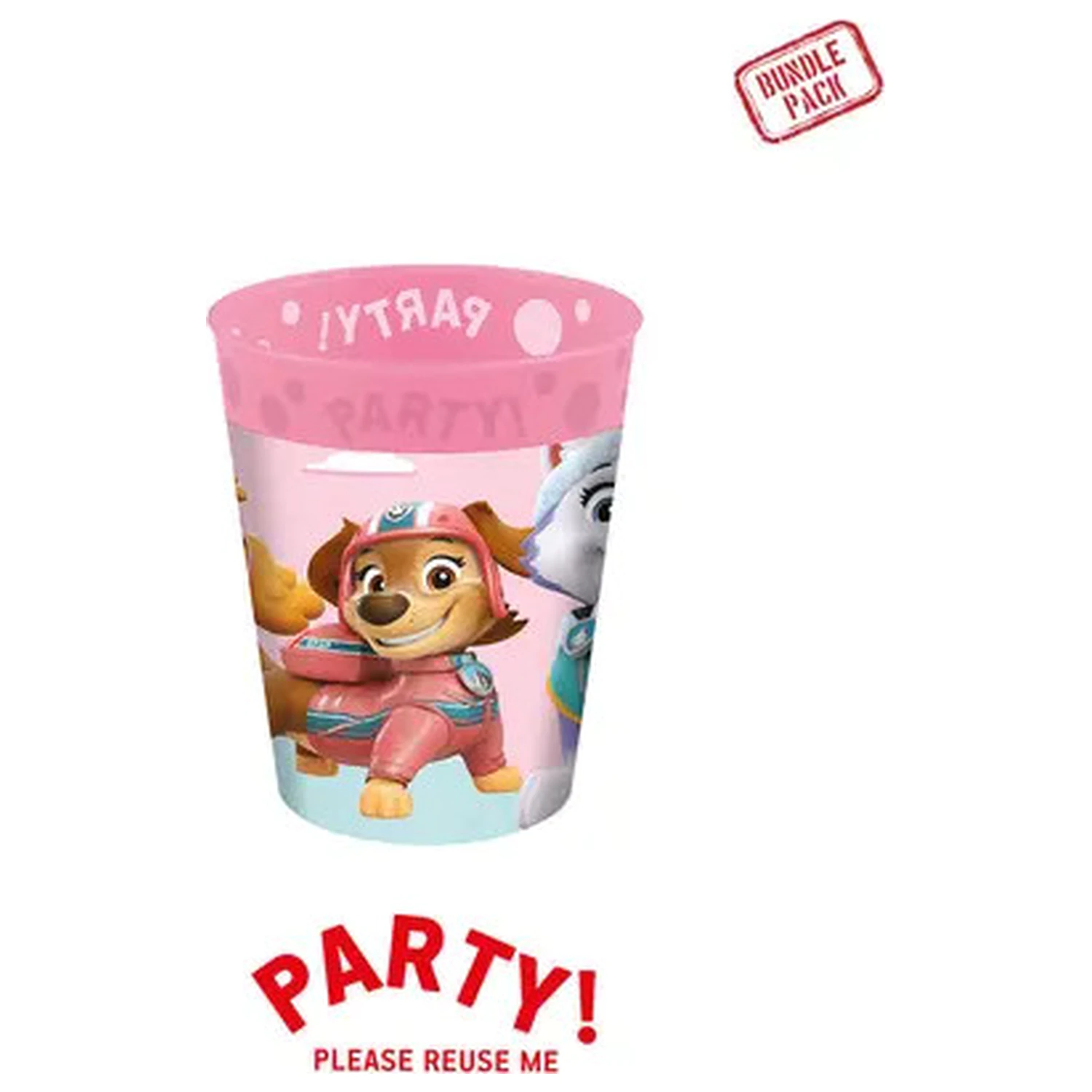 PAW Patrol Skye und Everest micro premium Kunststoff Becher Set 4 Stk 250 ml Produktfoto