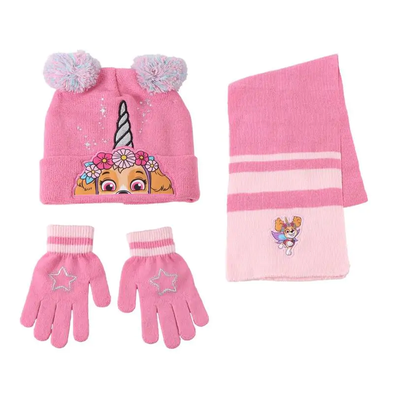 Paw Patrol Skye Winter-Set Schlauchschal Mütze Handschuhe Produktfoto