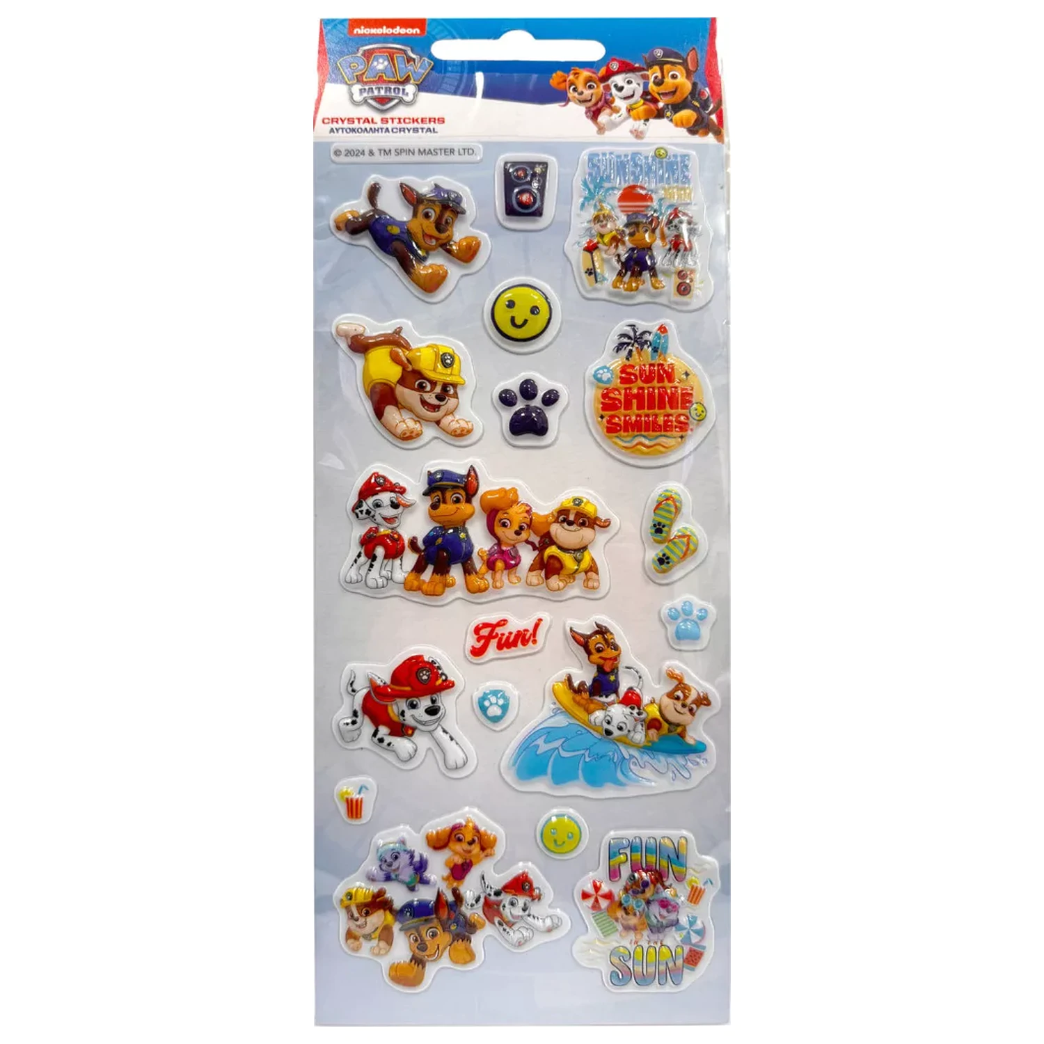 PAW Patrol Sommer Blasen Aufkleber Produktfoto