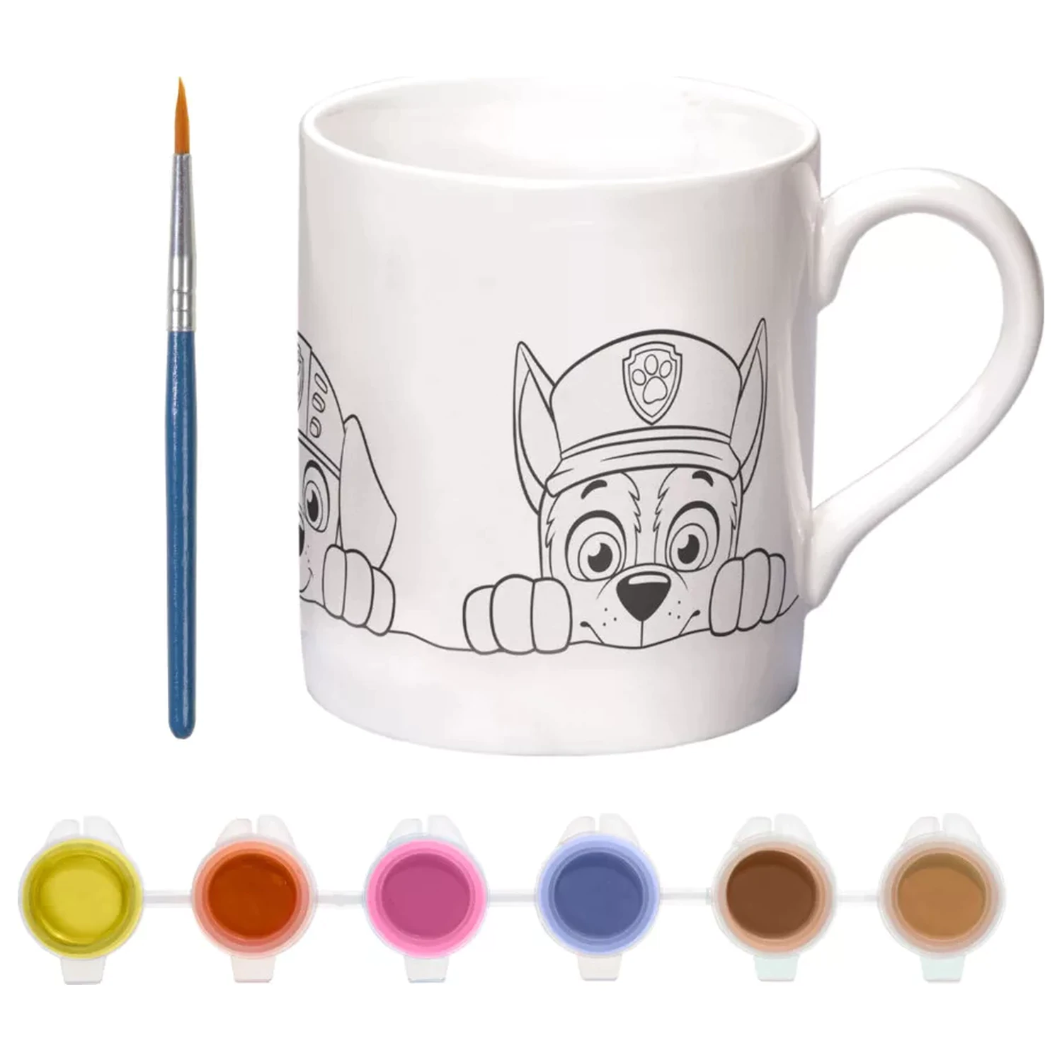 Paw Patrol Team Paintable Porzellan Becher 235 ml Produktfoto
