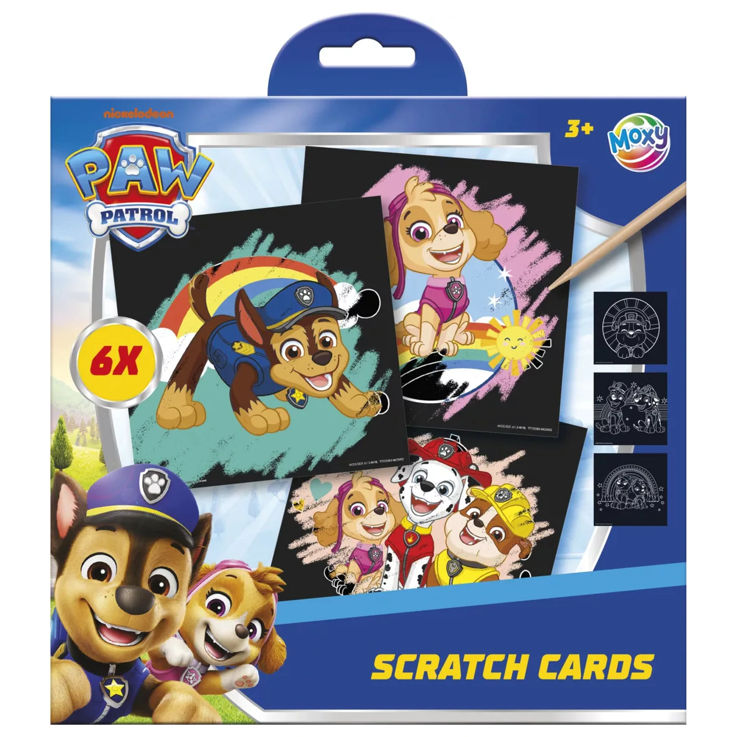 Paw Patrol Team Kratzbilder Set Produktfoto