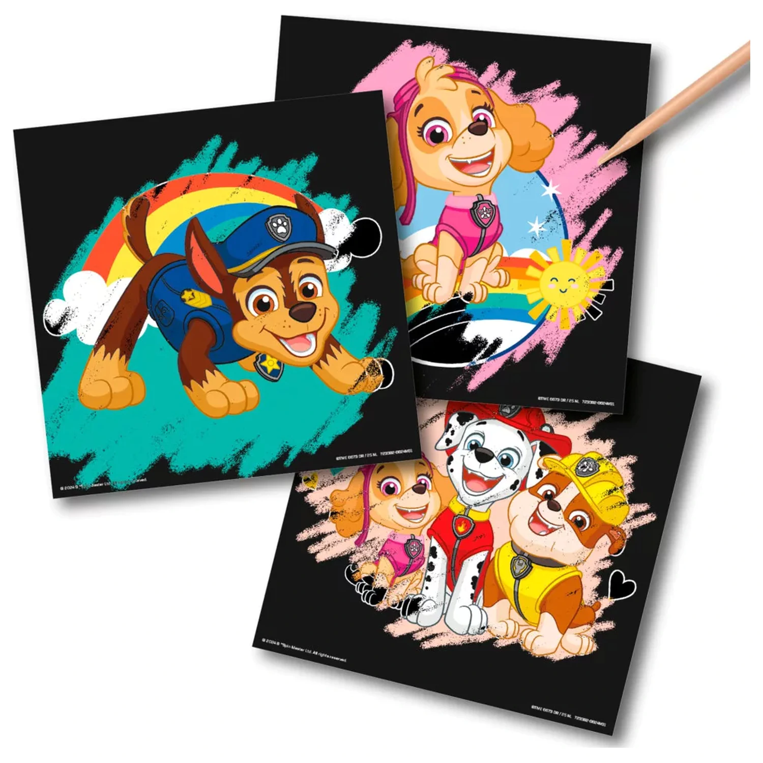 Paw Patrol Team Kratzbilder Set Produktfoto