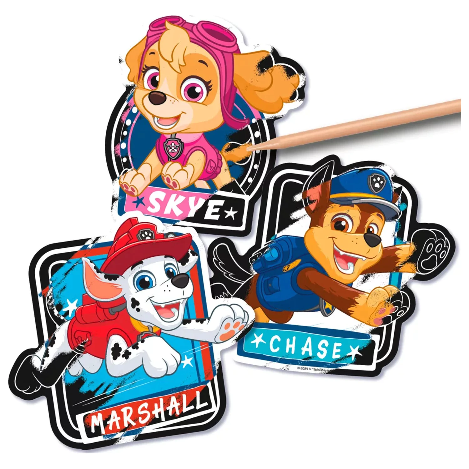 Paw Patrol Team Kratzbilder Sticker Sets Produktfoto