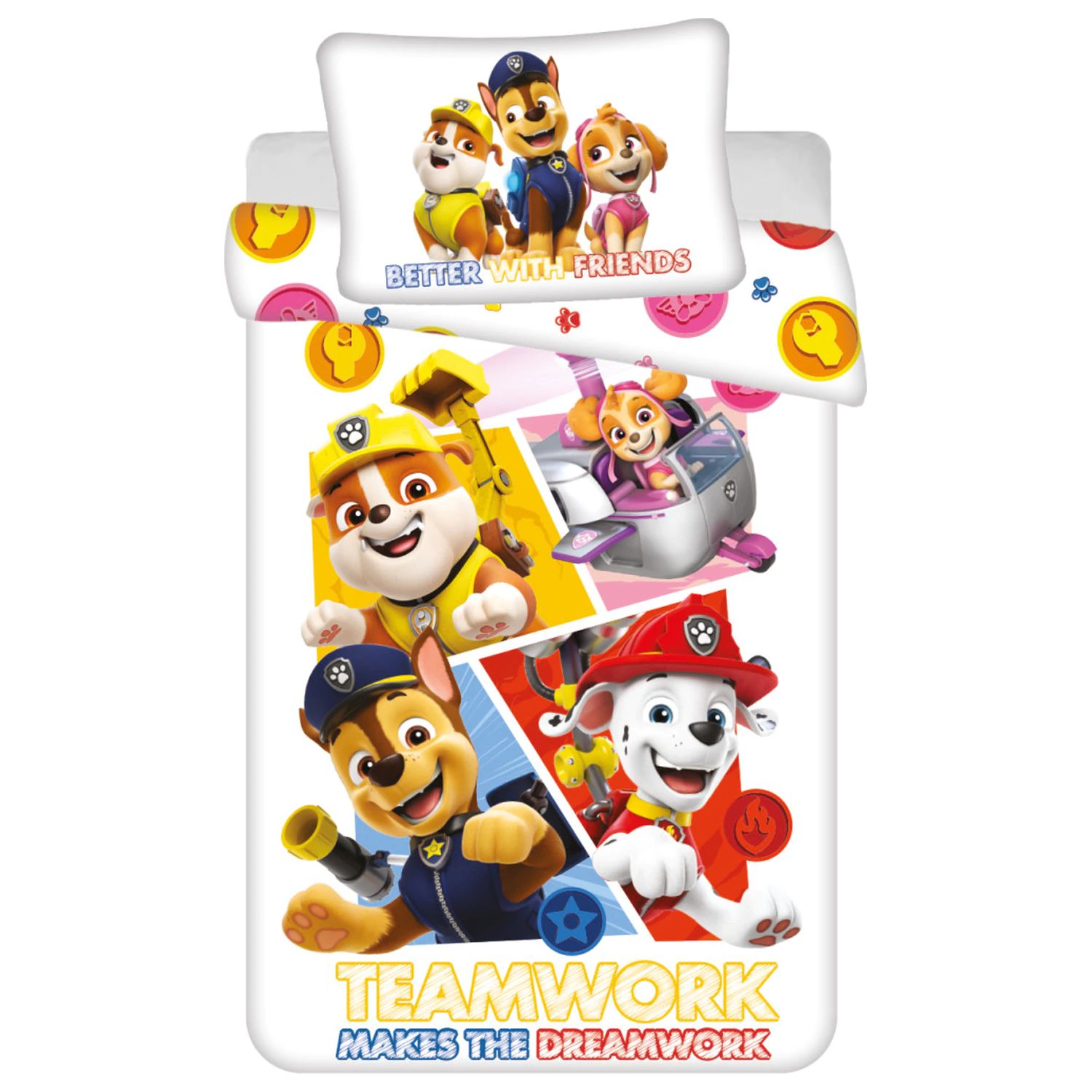 Paw Patrol Teamwork Kleinkind/Vorschüler Bettbezug Produktfoto