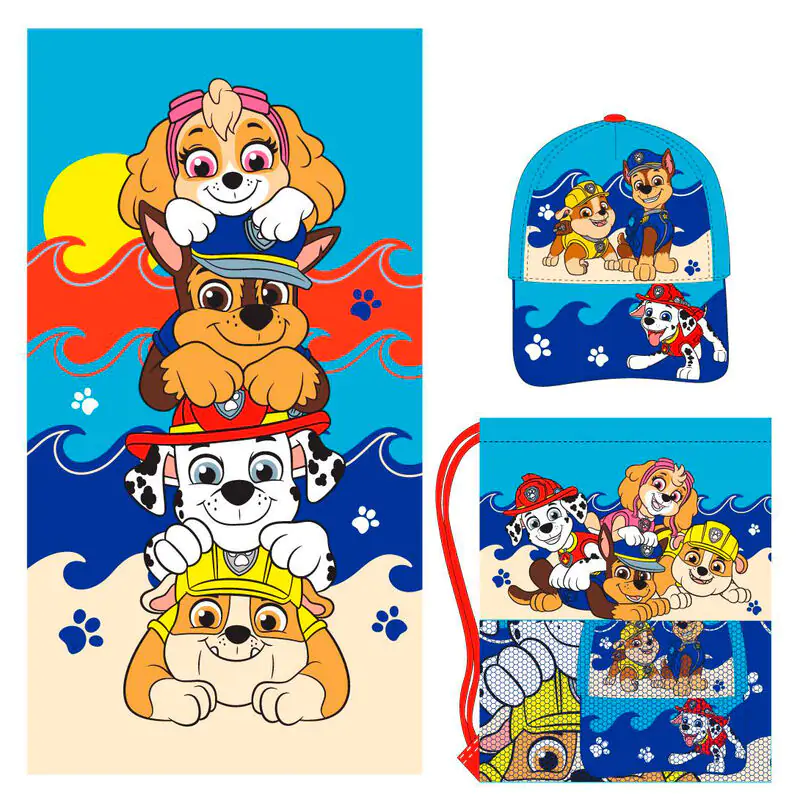 Paw Patrol Handtuch, Tasche und Baseballkappe Set termékfotó