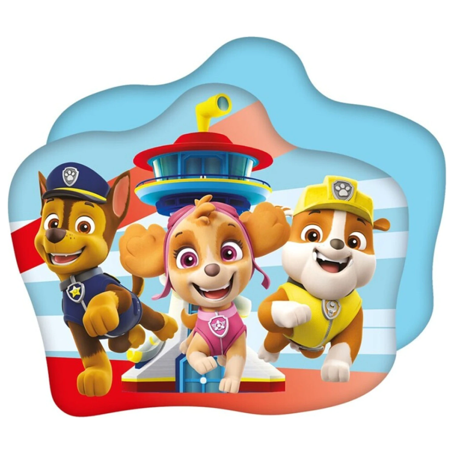 Paw Patrol Trio geformtes Kissen, Dekokissen Produktfoto