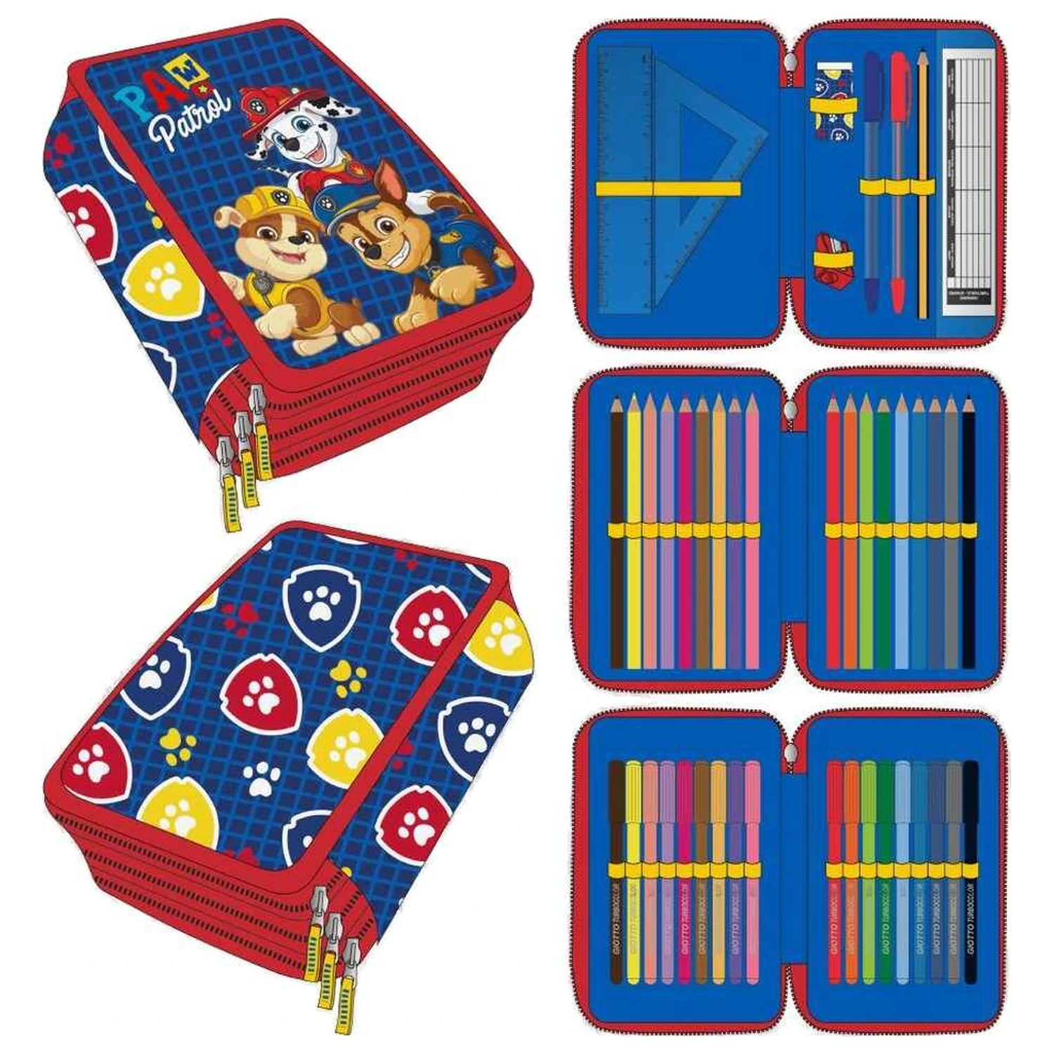 Paw Patrol dreifaches Federmappe Produktfoto