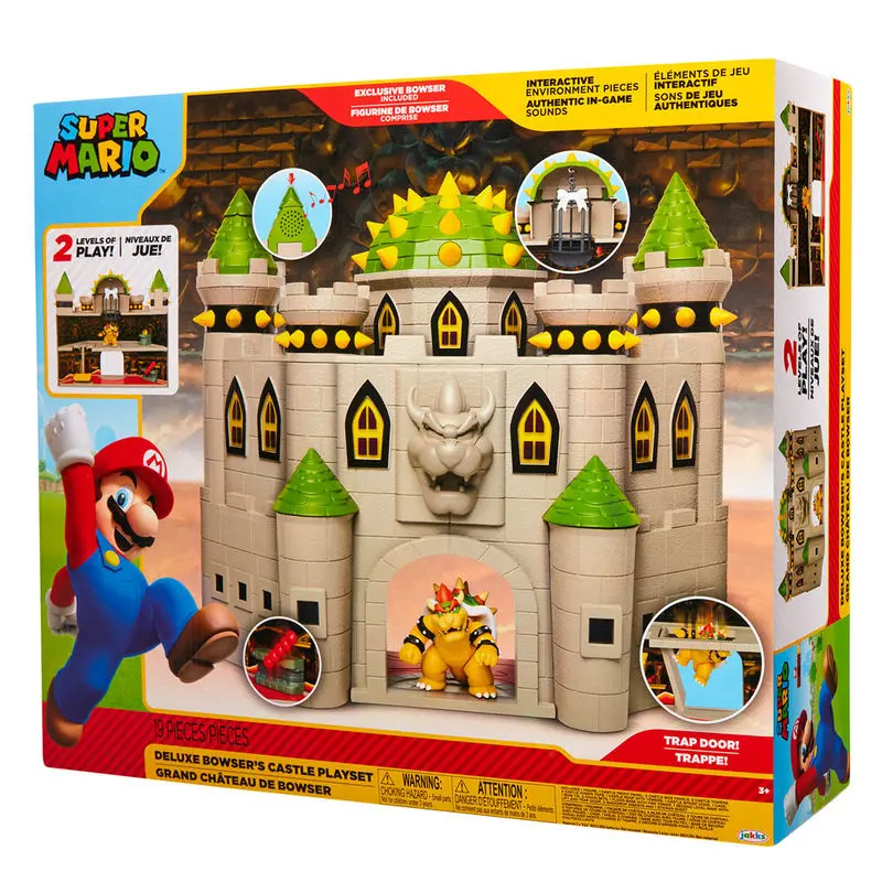 World of Nintendo Super Mario Deluxe Spielset Bowsers Schloss termékfotó