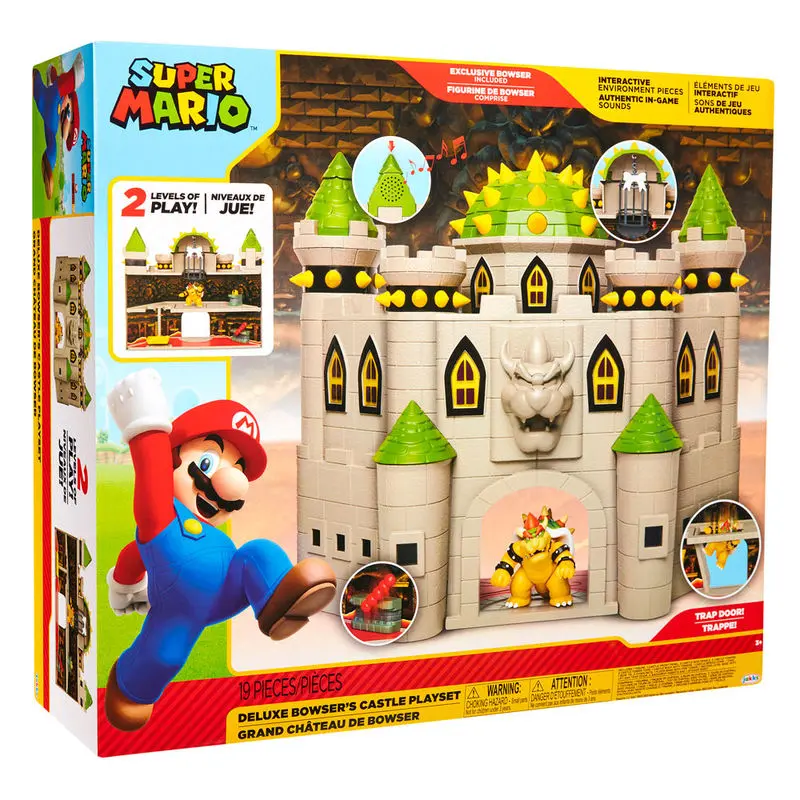 World of Nintendo Super Mario Deluxe Spielset Bowsers Schloss termékfotó