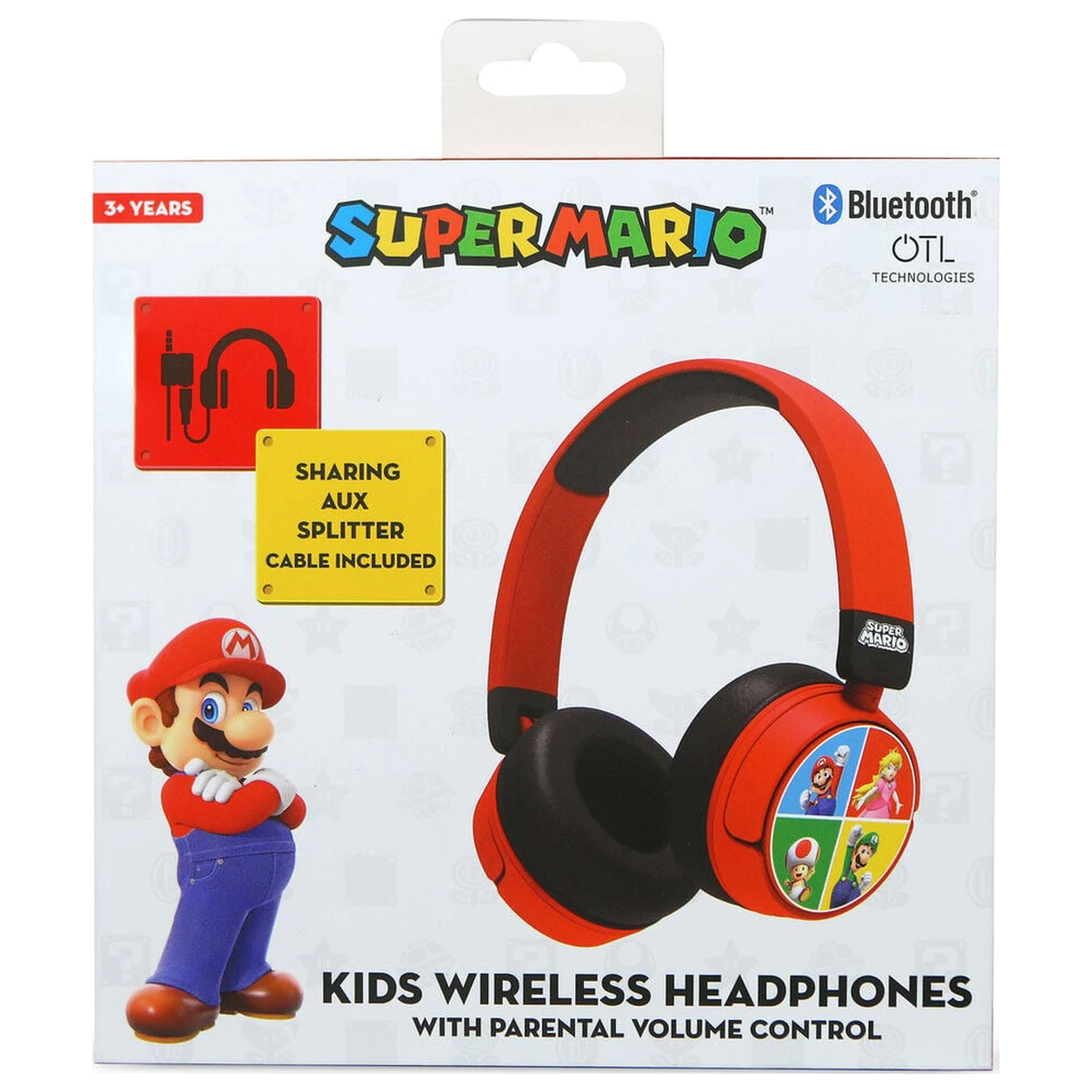 Mario Bros Super Mario and friends core Kopfhörer Produktfoto