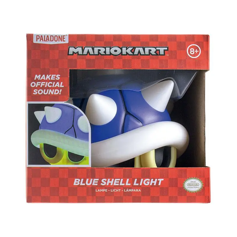 Mario Kart Box Leuchte mit Sound Blue Shell 14 cm Produktfoto