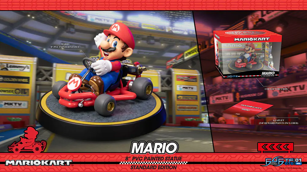 Mario Kart PVC Statue Mario Standard Edition 19 cm Produktfoto