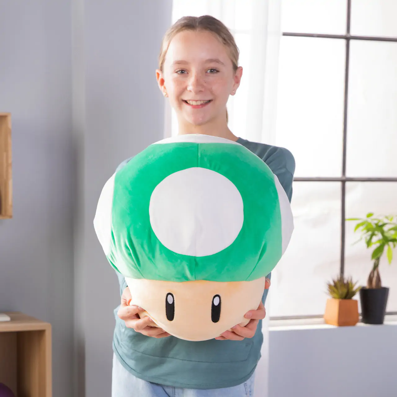 Mario Kart Mocchi-Mocchi Plüschfigur 1-Up Pilz 36 cm Produktfoto