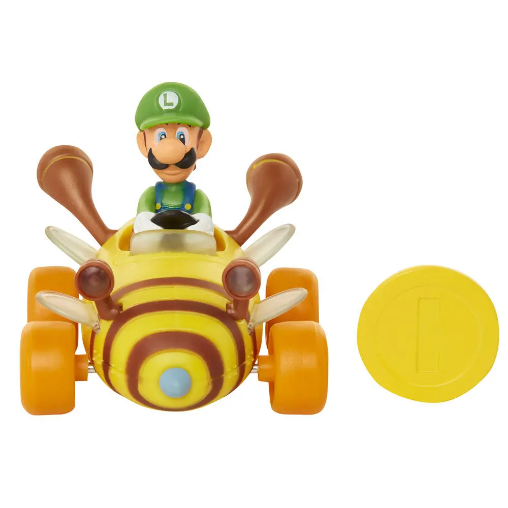 Mario Kart wave 1 Super Mario Coin Racers Luigi Figur 6 cm termékfotó