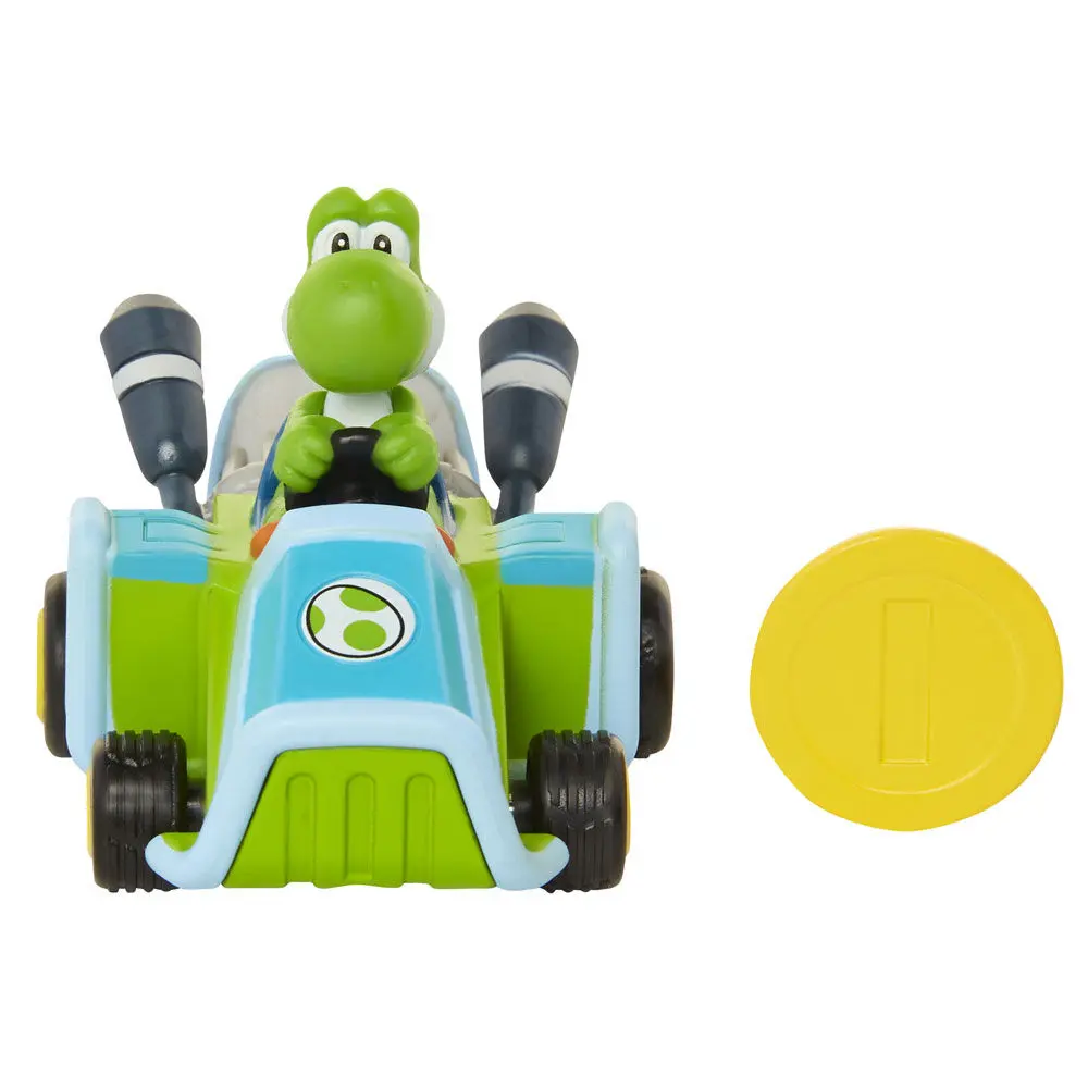 Mario Kart wave 1 Super Mario Coin Racers Yoshi Figur 6 cm termékfotó