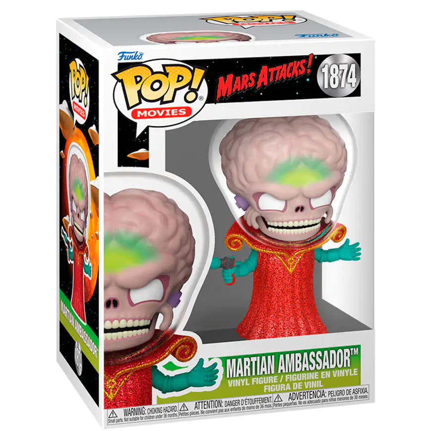 Mars Attacks Funko POP! Movies Vinyl Figur Ambassador 9 cm Produktfoto