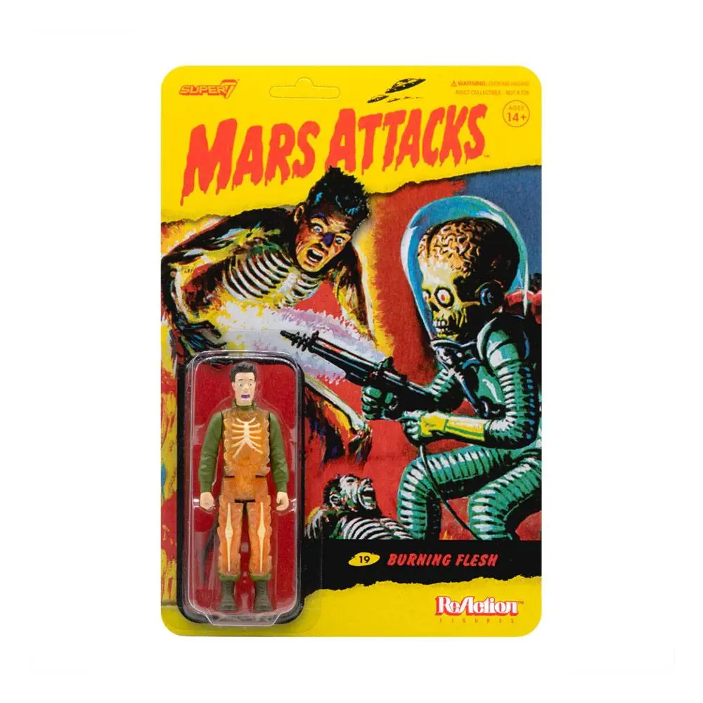 Mars Attacks ReAction Actionfigur Burning Flesh 10 cm Produktfoto