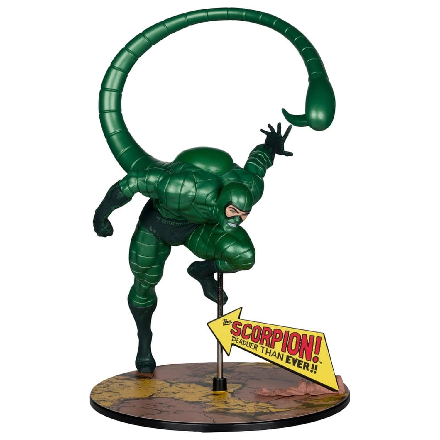 Marvel PVC Statue 1/10 Scorpion (Metallic) (The Amazing Spider-Man #318) (Gold Label) 18 cm Produktfoto