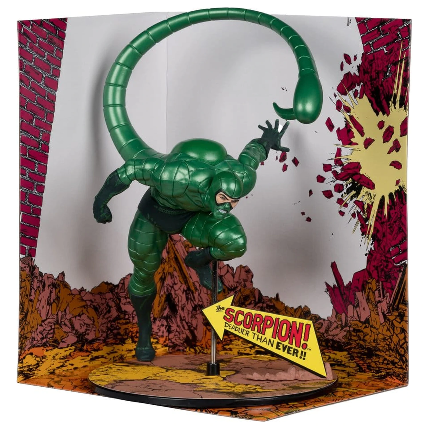 Marvel PVC Statue 1/10 Scorpion (Metallic) (The Amazing Spider-Man #318) (Gold Label) 18 cm Produktfoto