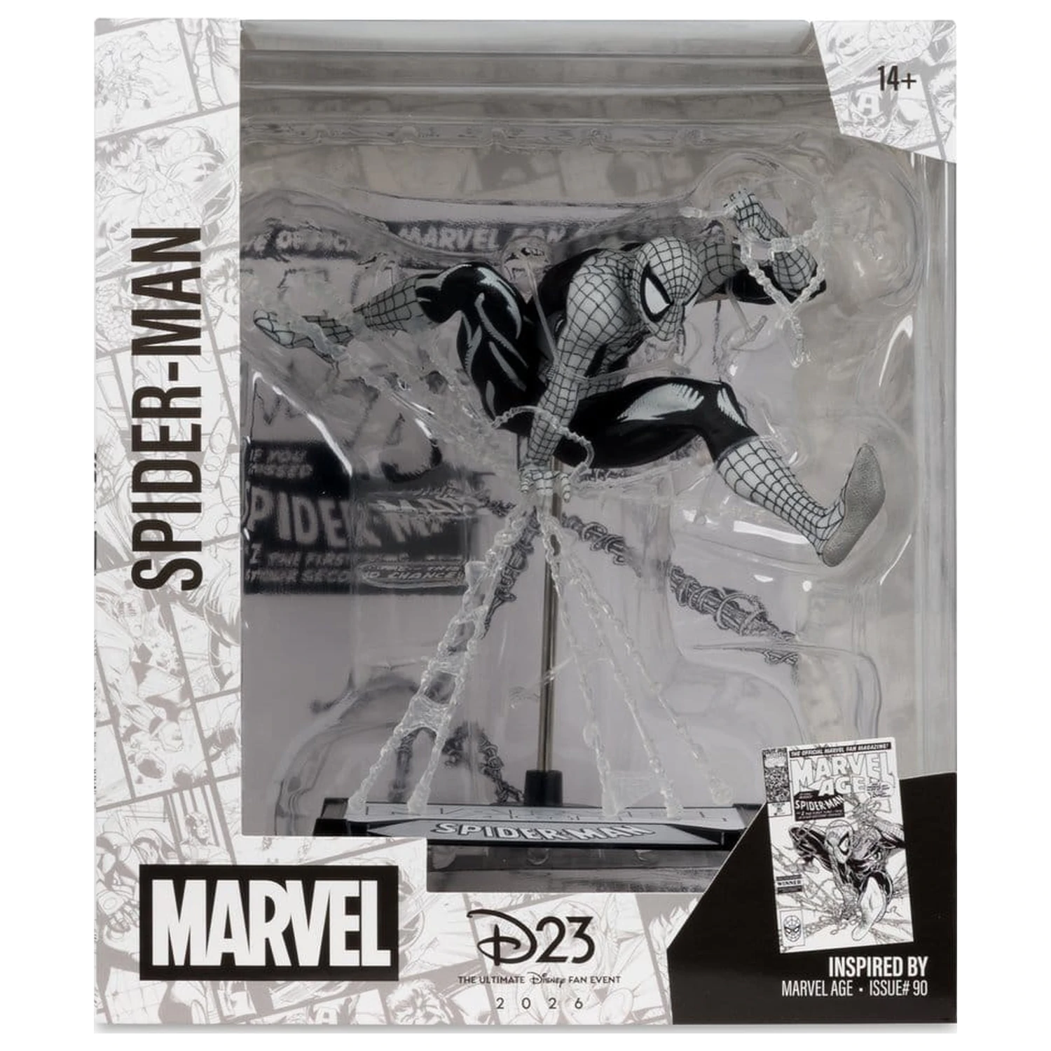 Marvel PVC Statue im Maßstab 1/10 Spider-Man (Marvel Age #90) (Line Art) 18 cm Produktfoto