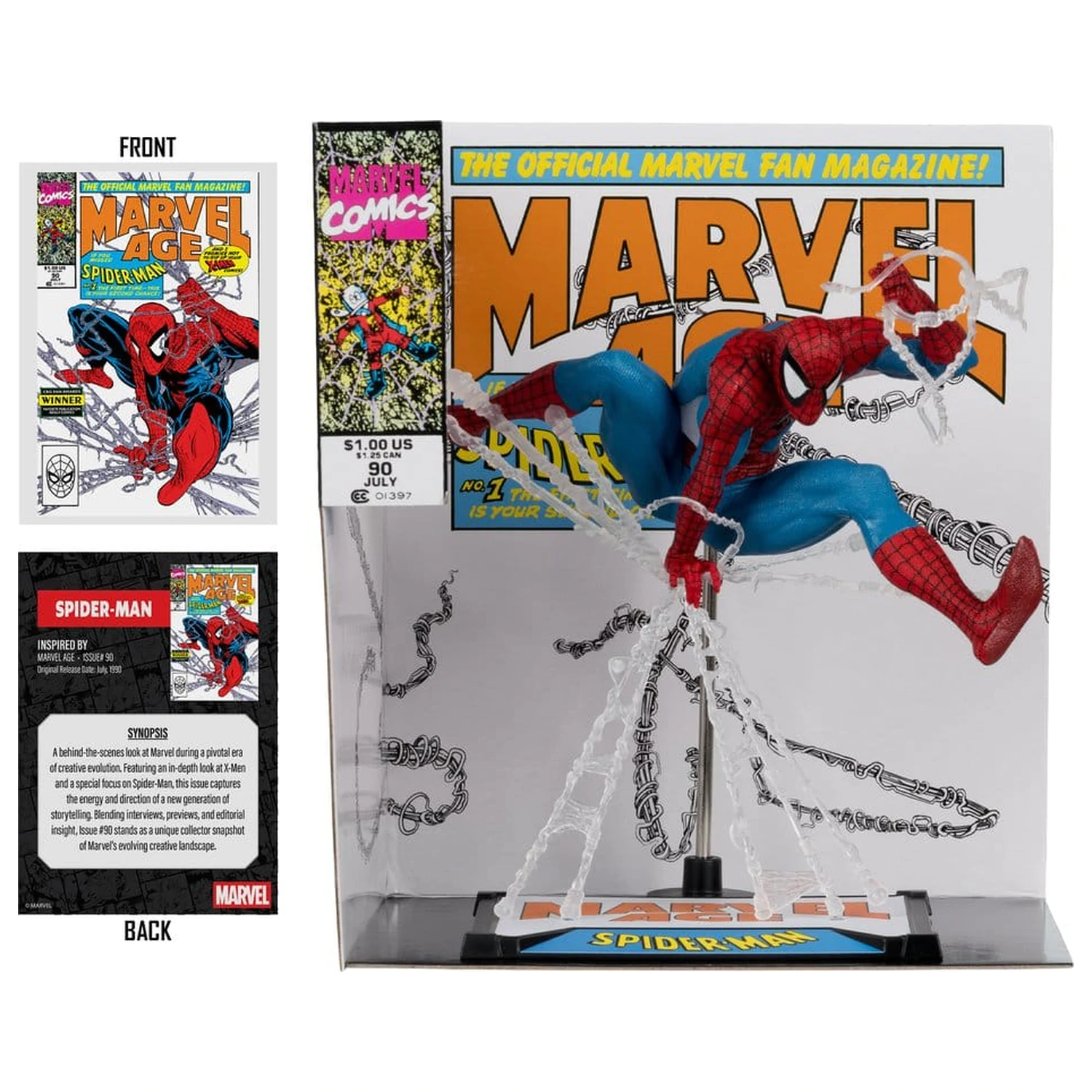 Marvel PVC Statue 1/10 Spider-Man (Marvel Age #90) 18 Zentimeter Produktfoto