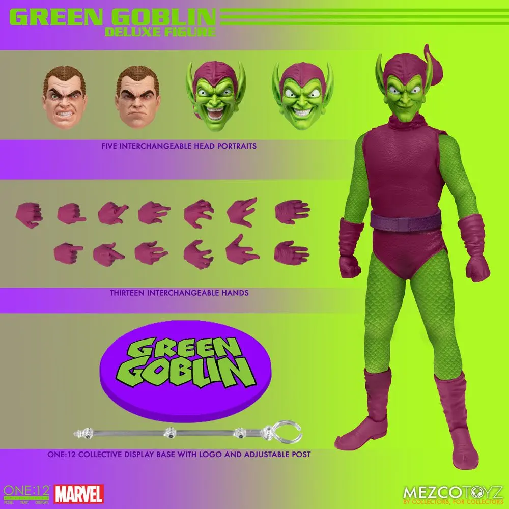 Marvel Actionfigur 1/12 Green Goblin - Deluxe Edition 17 cm termékfotó