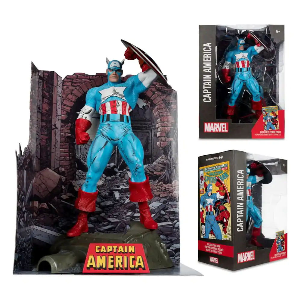 Marvel PVC Statue 1/6 Captain America (The Amazing Spider-Man #323) 28 cm termékfotó