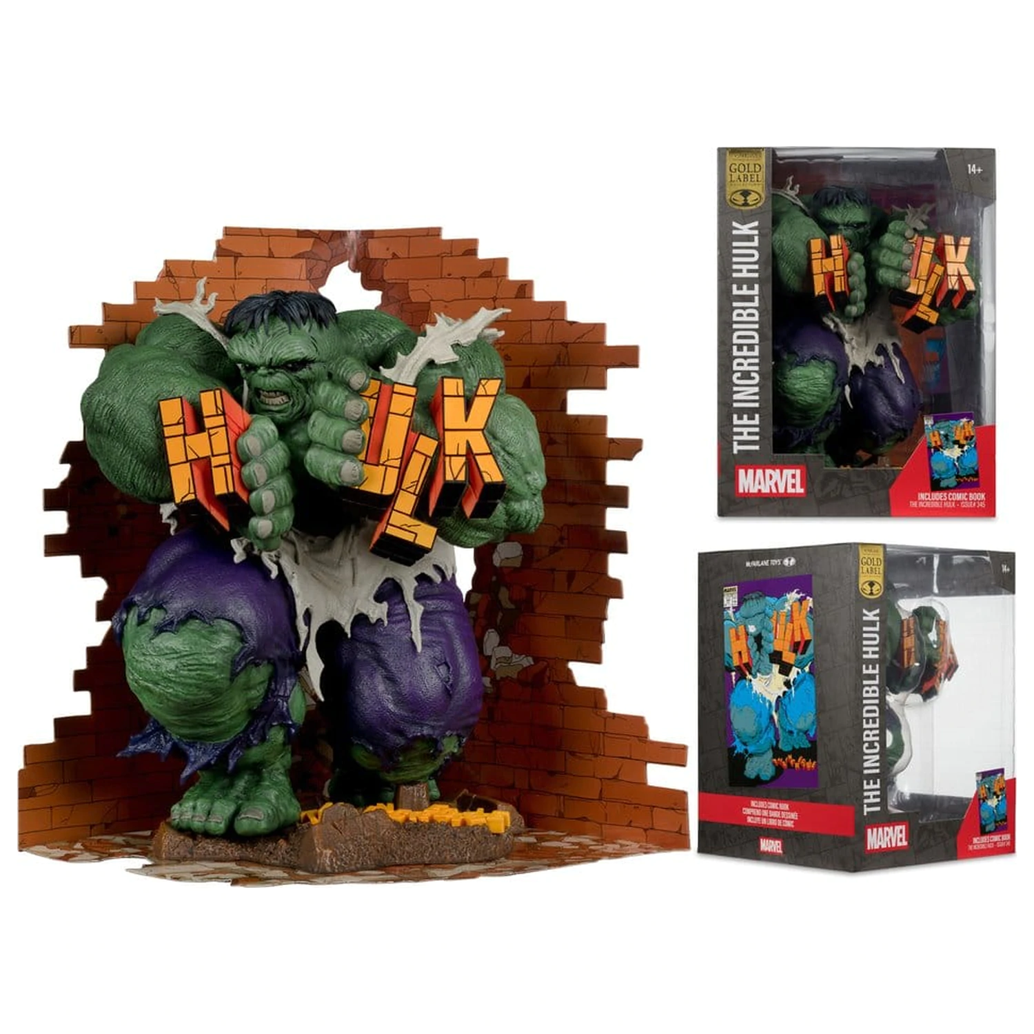 Marvel PVC Statue 1/6 Hulk (The Incredible Hulk #345) (Gold Label) Produktfoto