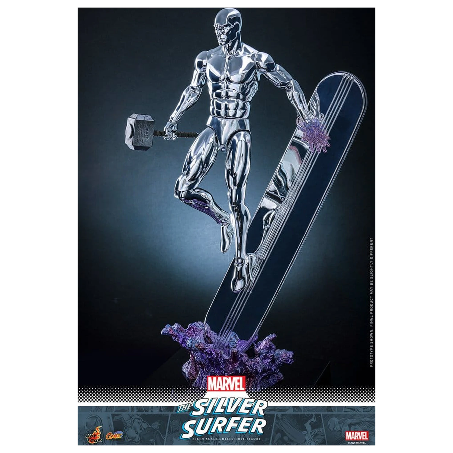 Marvel Actionfigur 1/6 Silver Surfer 32 cm Produktfoto