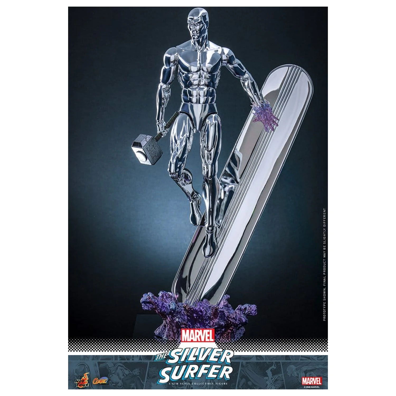Marvel Actionfigur 1/6 Silver Surfer 32 cm Produktfoto