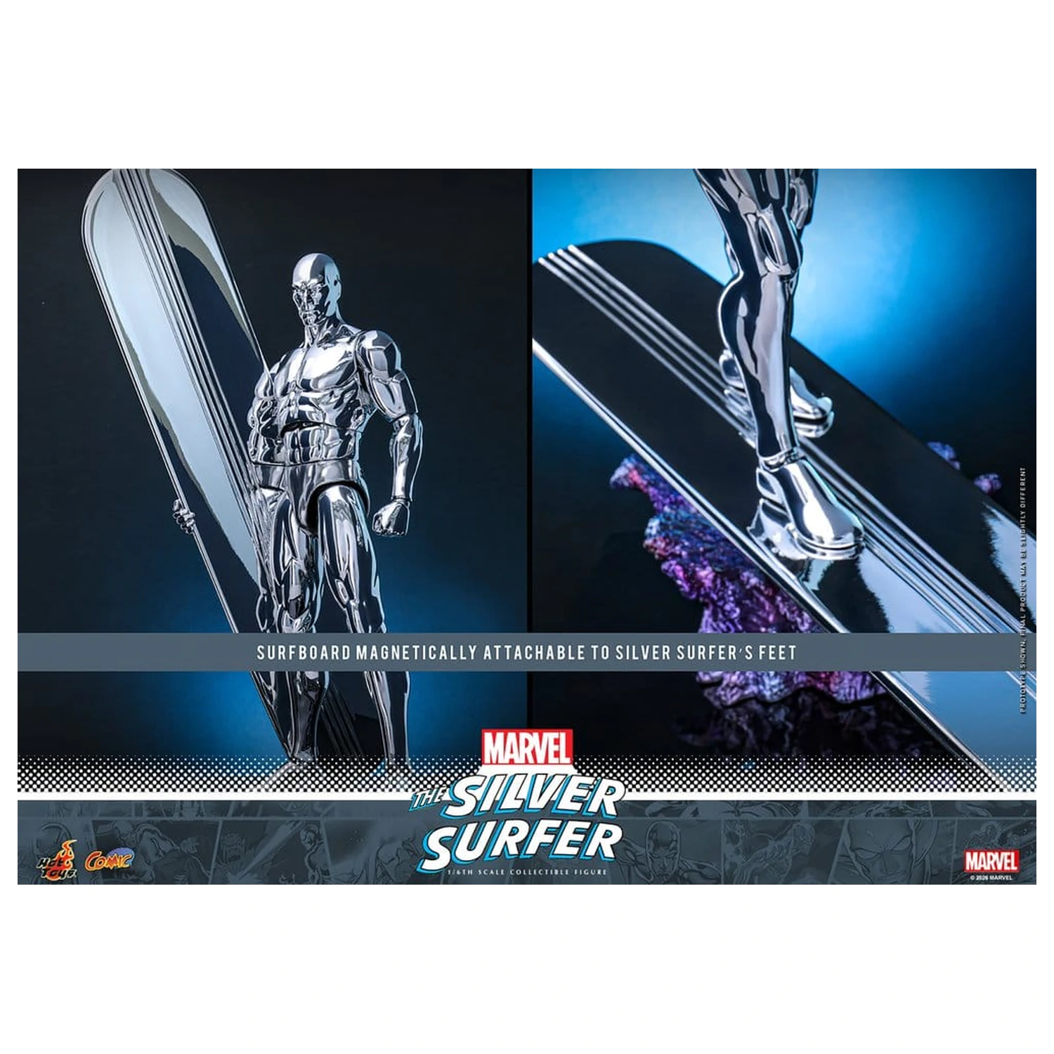 Marvel Actionfigur 1/6 Silver Surfer 32 cm Produktfoto