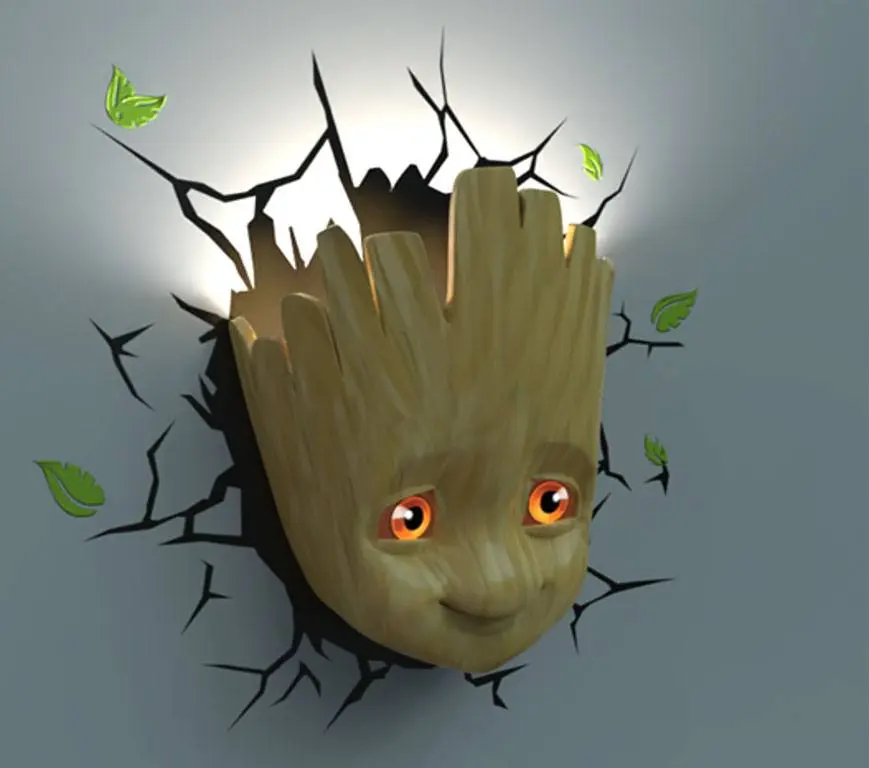 Marvel 3D LED Leuchte Baby Groot Face 3D termékfotó