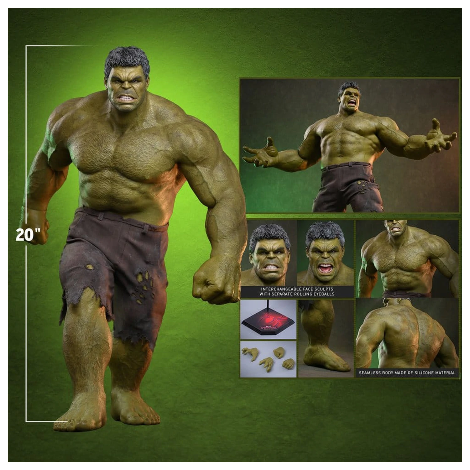 Marvel Action Figur 1/6 Hulk 51 cm Produktfoto
