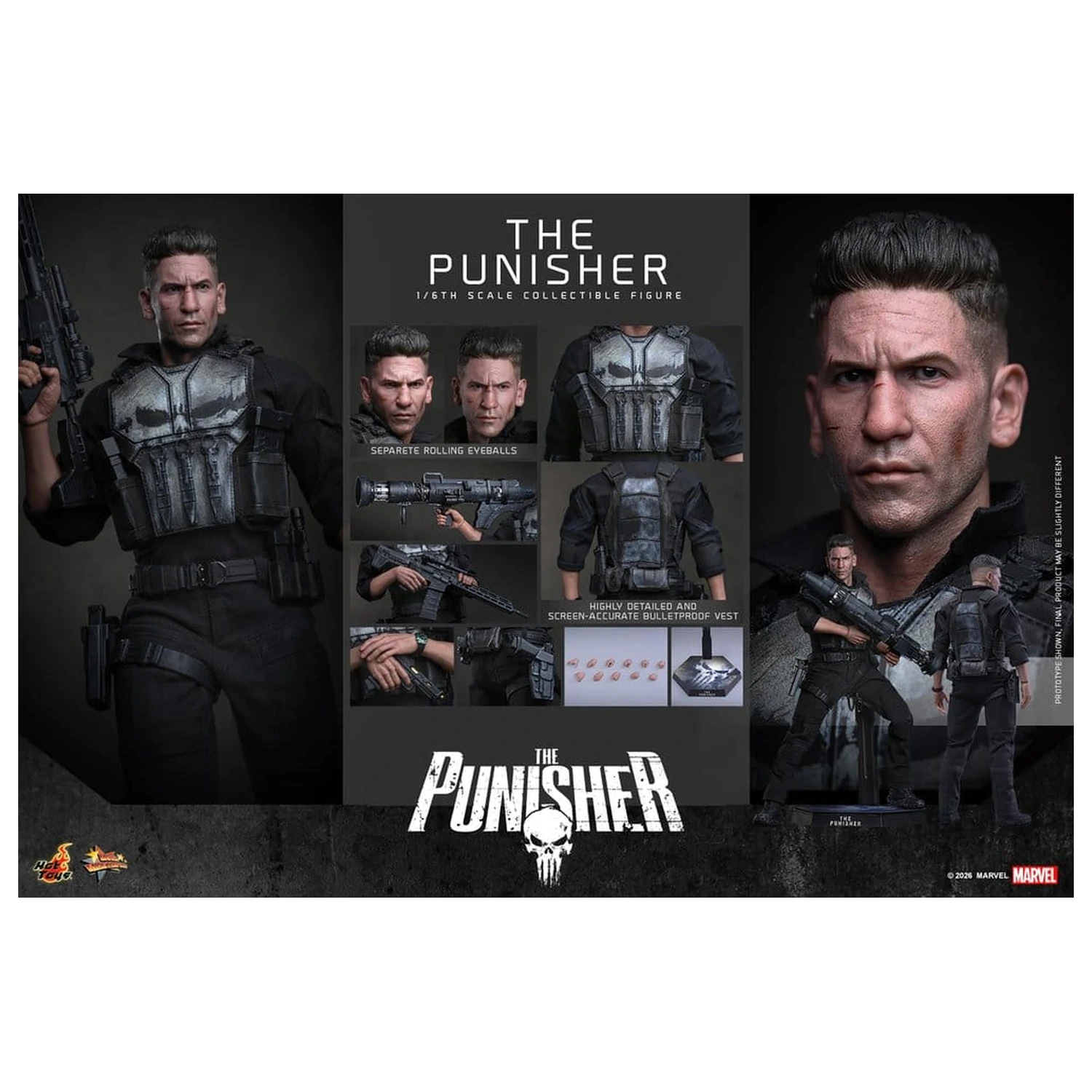 Marvel Action-Figur 1/6 The Punisher 31 cm Produktfoto