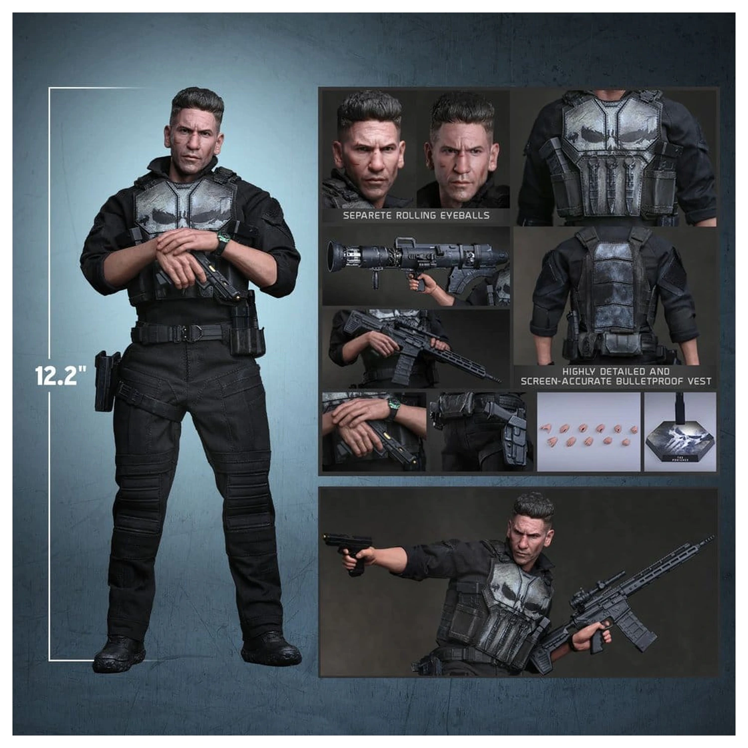 Marvel Action-Figur 1/6 The Punisher 31 cm Produktfoto