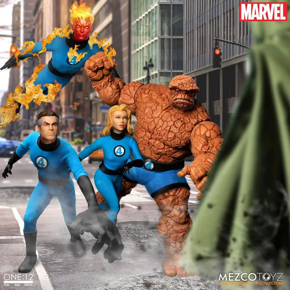 Marvel Actionfiguren 1/12 Fantastic Four Deluxe Steel Box Set 16 cm Produktfoto