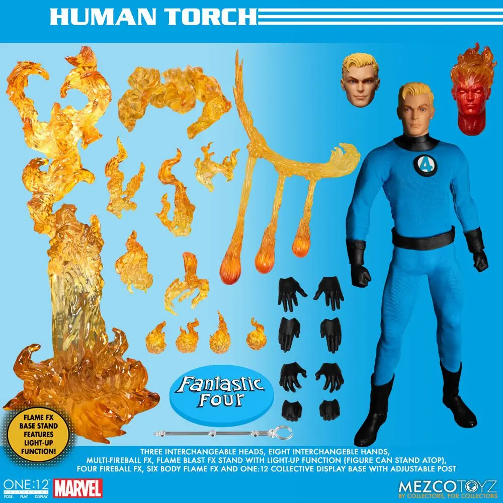 Marvel Actionfiguren 1/12 Fantastic Four Deluxe Steel Box Set 16 cm Produktfoto