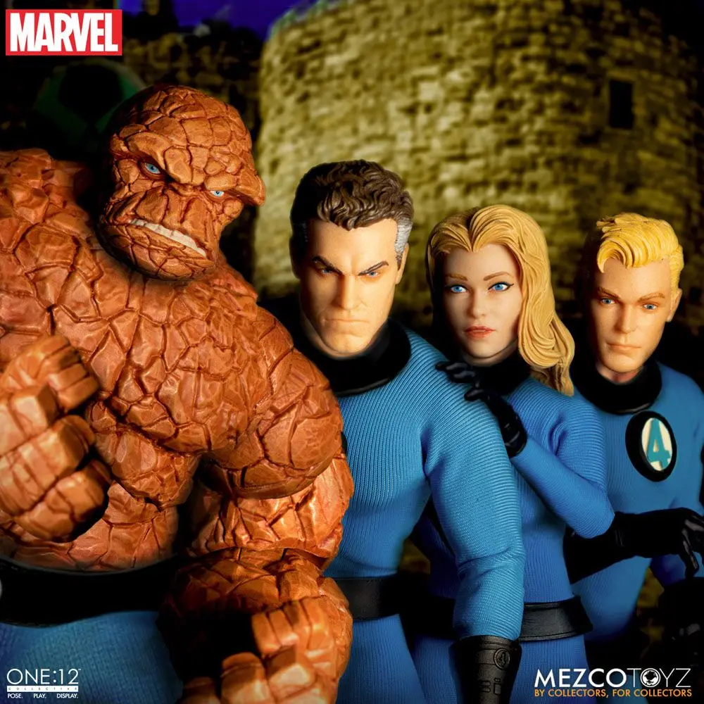 Marvel Actionfiguren 1/12 Fantastic Four Deluxe Steel Box Set 16 cm Produktfoto
