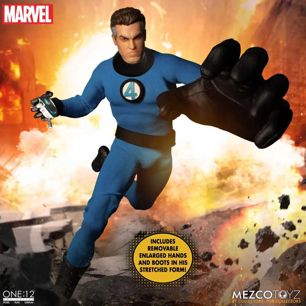 Marvel Actionfiguren 1/12 Fantastic Four Deluxe Steel Box Set 16 cm Produktfoto